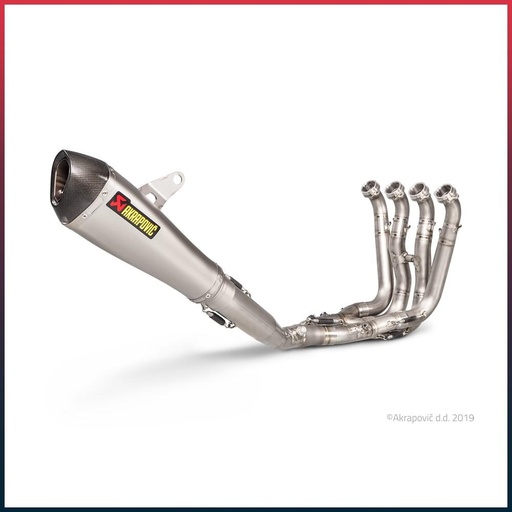 [S-B10R3-CZT] Full Exhaust System AKRAPOVIC Racing Line (carbon end cap) BMW S1000 RR 2015-2018
