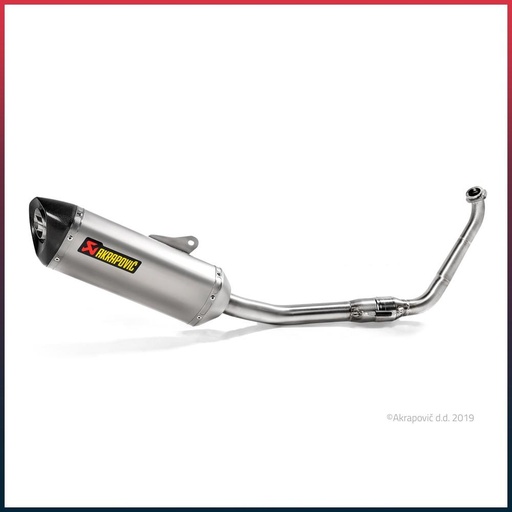 [S-Y125R6-HZT] Ligne Complète AKRAPOVIC Racing Line Yamaha MT 125 2020-... Et YZF 125 R 2019-2020 Coupelle Carbone