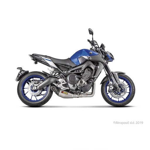 [S-Y9R8-HEGEHT] Full Exhaust System AKRAPOVIC Racing Line Yamaha MT09 (847 cc) 2014-2020, TRACER and XSR 900 2015-2020