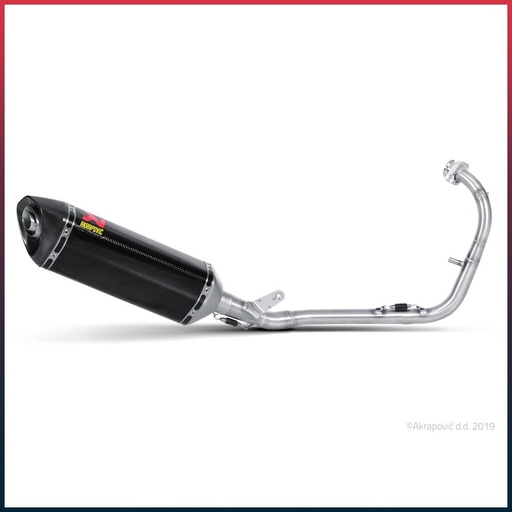 [S-Y125R1-ZC] Ligne Complète AKRAPOVIC Racing Line Yamaha YZF 125 R 2008-2013 Coupelle Carbone