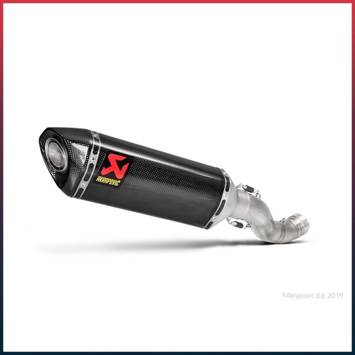 [S-A10SO8-RC] Silencieux AKRAPOVIC Slip-On Aprilia RSV4 RR / RSV 4 RF 2015-2016 Coupelle Carbone