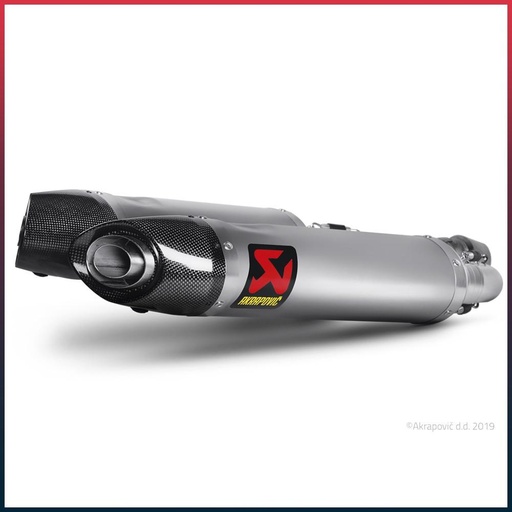 [S-A7SO3-HDT] Silencieux AKRAPOVIC Slip-On Aprilia SL 750 SHIVER I.E 2010-2016 Coupelle Carbone