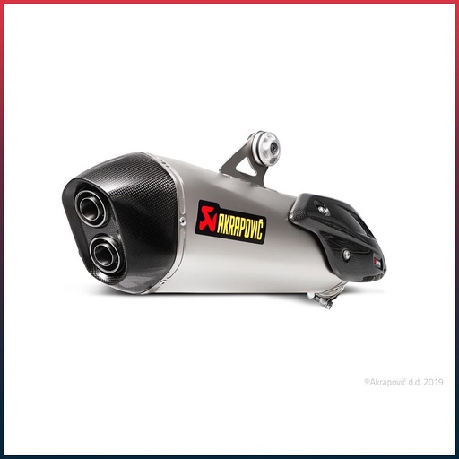 [S-B6SO7-HZAAT] AKRAPOVIC Slip-On Silencer BMW C 650 SPORT 2016-2020 Carbon End Cap