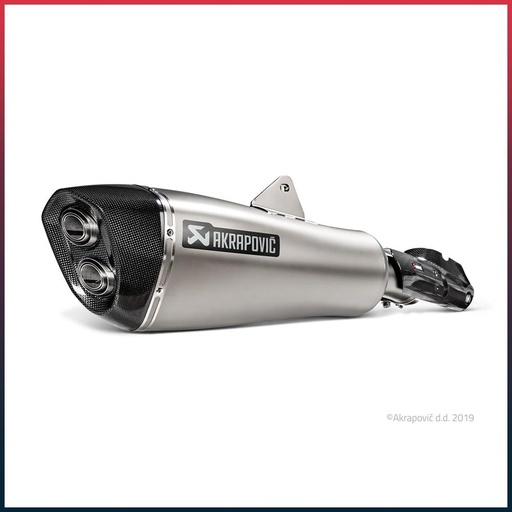 [S-B12SO21-HALAGT] Silencieux AKRAPOVIC Slip-On BMW R 1250 RT 2019-2023 Coupelle Carbone