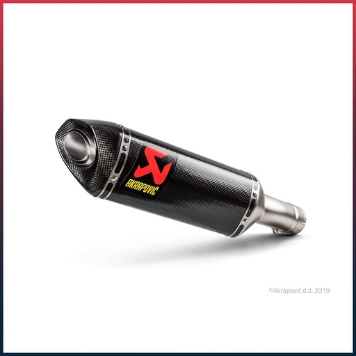 [S-B10SO10-ZC] Silencieux AKRAPOVIC Slip-On BMW S1000 RR 2019-2024 Coupelle Carbone