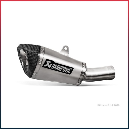 [S-H10SO21-ASZT] AKRAPOVIC Slip-On Tapered Silencer Honda CB 1000 R 2018-2024 Carbon End Cap