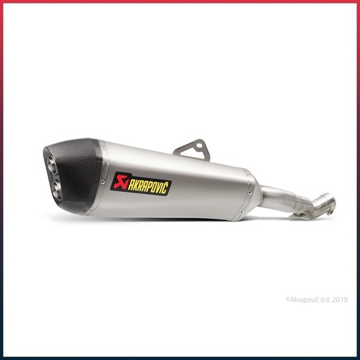 [S-H12SO4-HZAAT] AKRAPOVIC Slip-On Conical Silencer Honda CROSSTOURER 1200 2015-2020 Carbon End Cap
