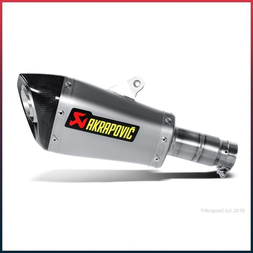 [S-Y6SO9-ASZ] Silencieux AKRAPOVIC Slip-On Conique Yamaha YZF 600 R6 2010-2021 Coupelle Carbone