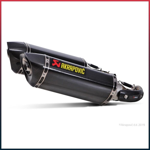[S-D10SO7-HZC] AKRAPOVIC Slip-On Silencer Ducati MONSTER 696, 796 and 1100 / S Carbon End Cap