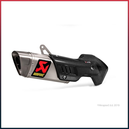 [S-D12SO9-HAPT] Silencieux AKRAPOVIC Slip-On Ducati MULTISTRADA 1200 / 1200 S / 1260 / 1260 S / PIKES PEAK Coupelle Titane