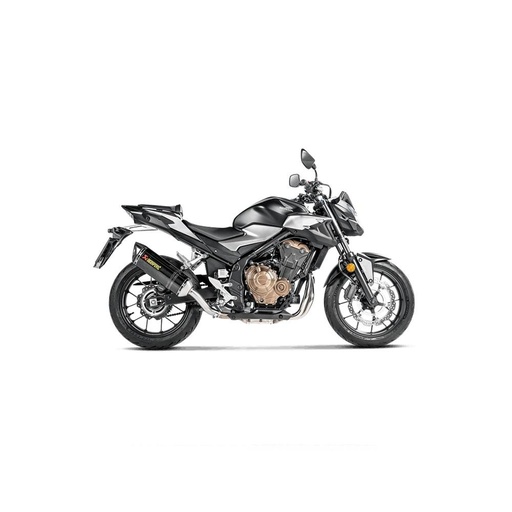 [S-H5SO5-HRC(1)] AKRAPOVIC Slip-On Silencer Honda CB 500 F / CB 500 X / CBR 500 R Carbon End Cap