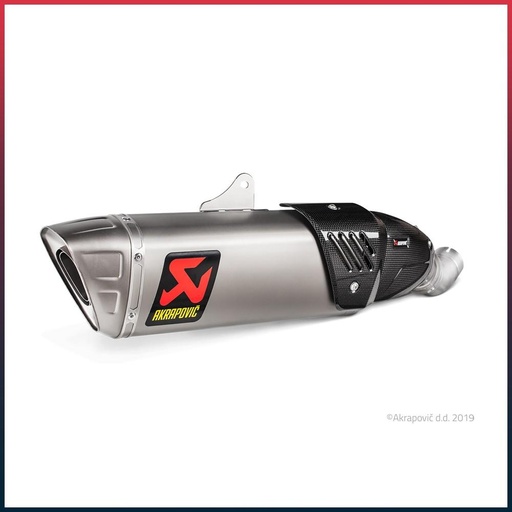 [S-H10SO17-HAPXLT/1] AKRAPOVIC Slip-On Silencer Honda CBR 1000 RR 2017-2019