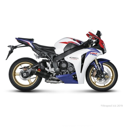 [S-H10SO6T-TC] Silencieux AKRAPOVIC Slip-On Honda CBR 1000 RR 2008-2013 Coupelle Carbone