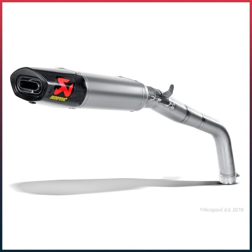 [S-H6SO17-HACT] AKRAPOVIC Slip-On Silencer Honda CBR 600 RR 2013-... Carbon End Cap