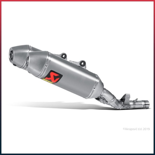 [S-H2SO5-QTA] AKRAPOVIC Slip-On Silencer Honda CRF 250 R / RX 2016-2017
