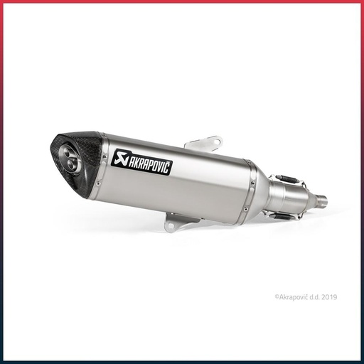[S-H3SO5-HRSS] Silencieux AKRAPOVIC Slip-On Honda FORZA 300 2018-2020 Coupelle Carbone