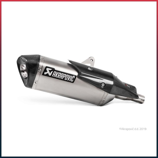 Silencieux AKRAPOVIC Slip-On (coupelle carbone) Honda X-ADV 750 2017-2024 et Forza 750 2021-2024