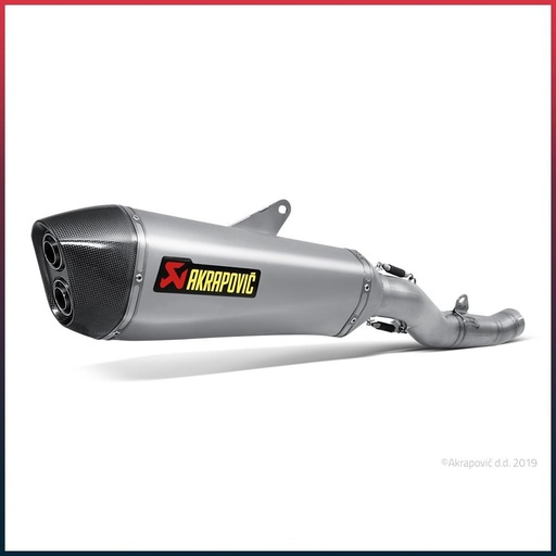 [S-K14SO5-HZAAT] Silencieux AKRAPOVIC Slip-On Kawasaki GTR 1400 2007-2016 Coupelle Carbone