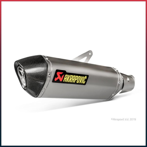 [S-K4SO7-HRT] Silencieux AKRAPOVIC Slip-On (coupelle carbone) Kawasaki NINJA 400 2018-2024 et Z 400 2024