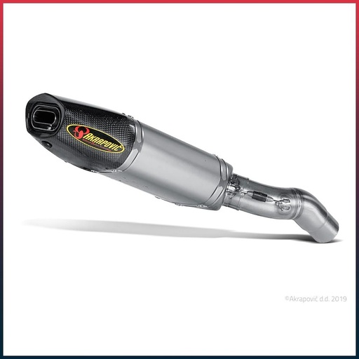 [S-K6SO5-HACT] AKRAPOVIC Slip-On Silencer Kawasaki ZX6R 2007-2008 Carbon End Cap