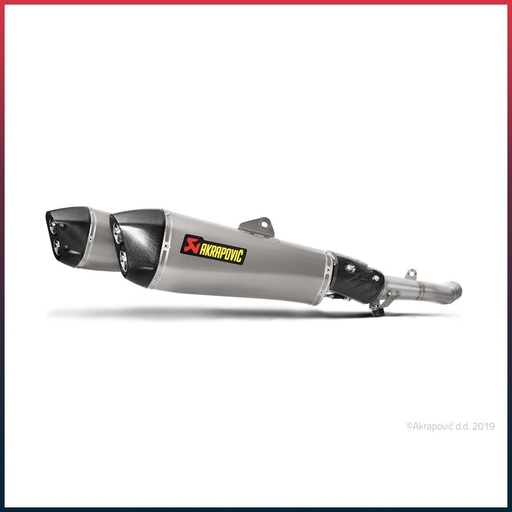 [S-K14SO6-HZAAT] Silencieux AKRAPOVIC Slip-On Kawasaki ZZR 1400 2012-2020 Coupelle Carbone