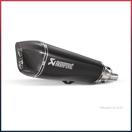 [S-PI5SO1-HRAASSBL] Silencieux AKRAPOVIC Slip-On (coupelle carbone) Piaggio MP3 500 Sport LT/ Business LT 2017-2020