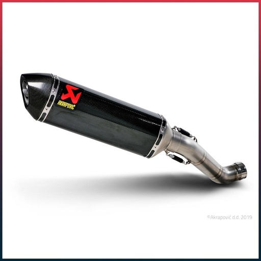 [S-A10SO6-ZC] AKRAPOVIC Slip-On Racing Silencer (Carbon End Cap) Aprilia RSV4 / RSV4 FACTORY 2009-2014 and TUONO 1000 V4R / APRC 2011-2015