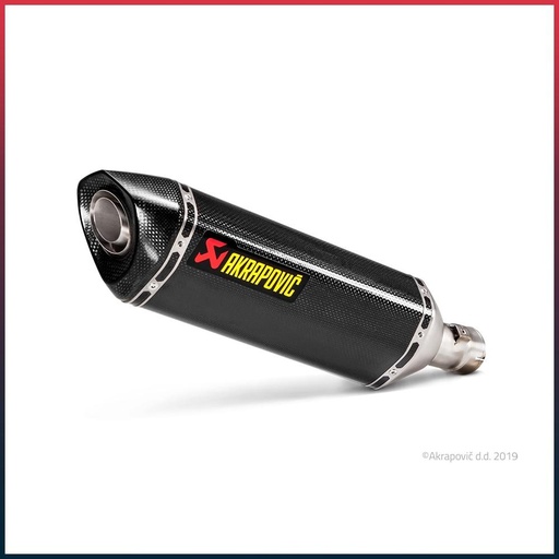 [S-S10SO12-HRC] AKRAPOVIC Slip-On Silencer Suzuki GSX-R 1000 2017-2022 Carbon End Cap