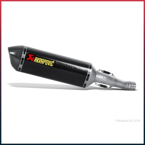 [S-S6SO6-HZC] Silencieux AKRAPOVIC Slip-On Suzuki GSX R 600 / 750 2008-2010 Coupelle Carbone