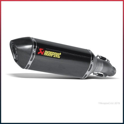 [S-S6SO8-HZC] AKRAPOVIC Slip-On Silencer Suzuki GSX-R 600 / 750 2011-2016 Carbon End Cap