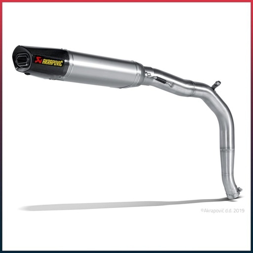 [S-T675SO3-HACT] AKRAPOVIC Slip-On Silencer Triumph DAYTONA 675 / R 2006-2012 Carbon End Cap