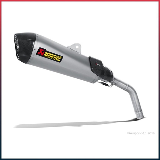 [S-T800SO1-HZAAT] Silencieux AKRAPOVIC Slip-On Triumph TIGER 800 2011-2016 Coupelle Carbone