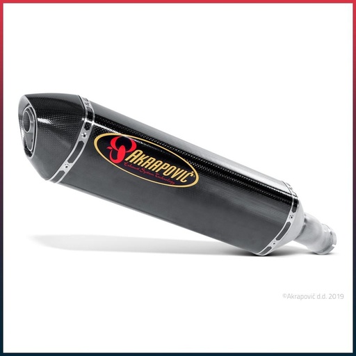 [S-Y10SO7-HRC] AKRAPOVIC Slip-On Silencer Yamaha FZ1 / FAZER 2006-2016 Carbon End Cap