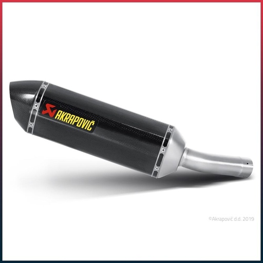 [S-Y8SO1-HRC] Silencieux AKRAPOVIC Slip-On Yamaha FZ8 / FAZER 2010-2016 Coupelle Carbone