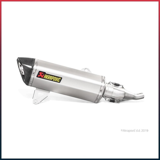 [S-Y125SO5-HRSS/1] Silencieux AKRAPOVIC Slip-On Yamaha X-MAX / Iron Max 125 2017-2020 Coupelle Carbone