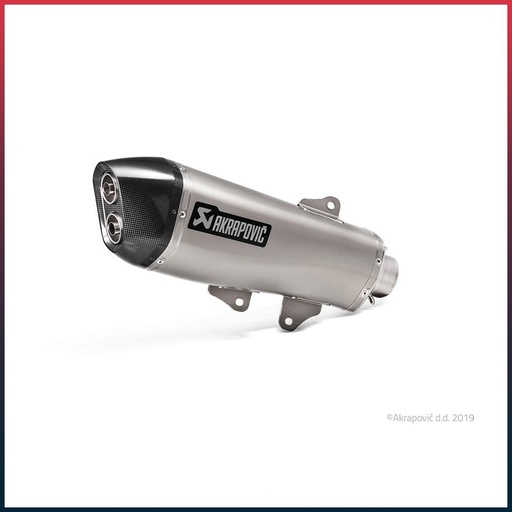 [S-Y4SO18-HRAASS] Silencieux AKRAPOVIC Slip-On Yamaha X-MAX 400 2017-2020 Coupelle Carbone