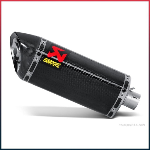 [S-Y6SO7-HZC] Silencieux AKRAPOVIC Slip-On Yamaha YZF 600 R6 2008-2009 Coupelle Carbone