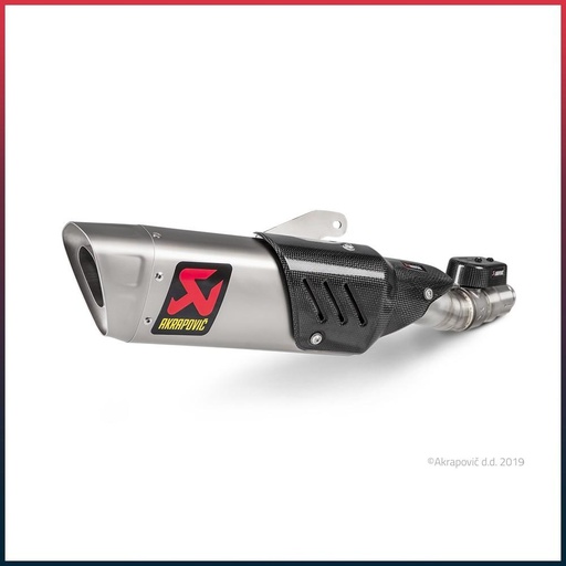 [S-Y6SO12-HAPT] Silencieux AKRAPOVIC Slip-On Yamaha YZF 600 R6 2017-2021 Coupelle Carbone