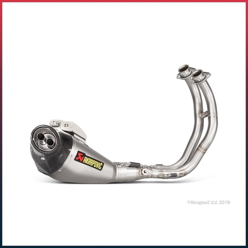 [S-Y7R5-HEGEH] Full Exhaust System AKRAPOVIC Racing Line (carbon end cap) Yamaha MT07, MT07 TRACER / GT and XSR 700 2014-2020