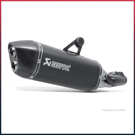 [S-B12SO10-HAABL] AKRAPOVIC Slip-On Silencer (carbon end cap) BMW R 1200 GS / Adventure 2013-2016
