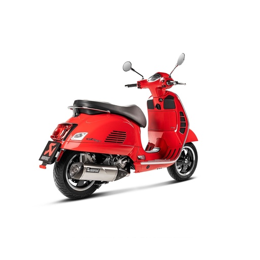 AKRAPOVIC Slip-On Silencer (carbon end cap) Piaggio VESPA GTS SUPER 125 IE / GTS 250 / GTV 250 / GTS SUPER 300 / GTV 300