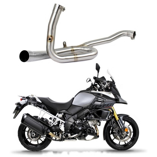 [SU082D] Downpipe without catalyst for Suzuki DL 1000 V-Strom 2014-2016