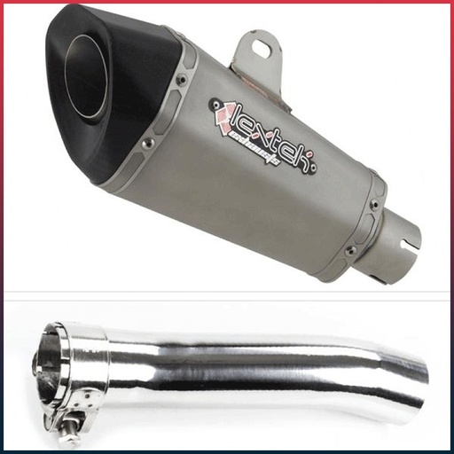 LEXTEK XP10 Full Exhaust System Honda CB 500 F / CBR 500 R 2016-2023 Carbon End Cap