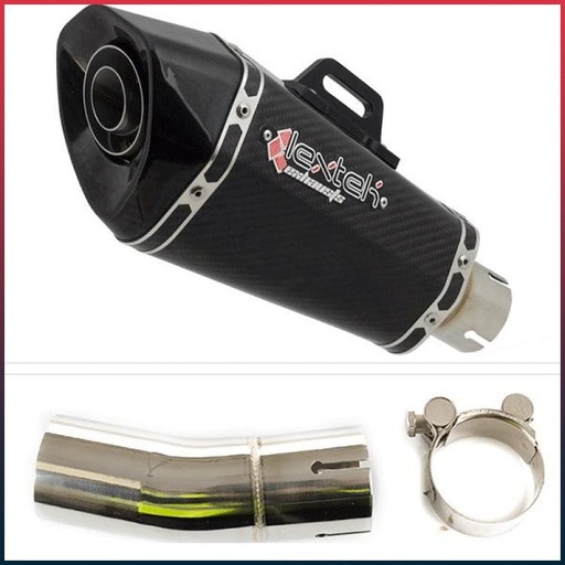 [EXLPV1443] Silencieux LEXTEK XP8C Kawasaki Ninja 400 2018-2021 et Z 400 2019-2021