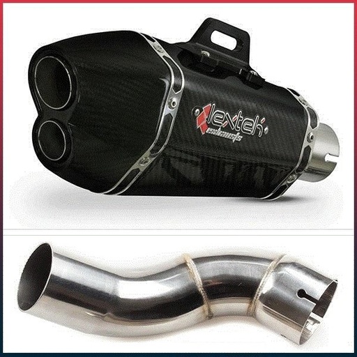 [EXLPV1080] Silencieux LEXTEK XP13C Kawasaki Z 900 (2017-2019) / Z 900 E (A2)