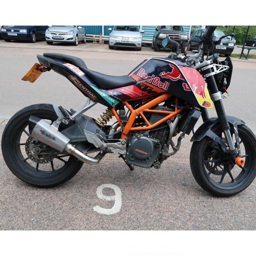 [EXLPV1457] Lextek XP10 Half Exhaust System KTM 390 Duke 2013-2016