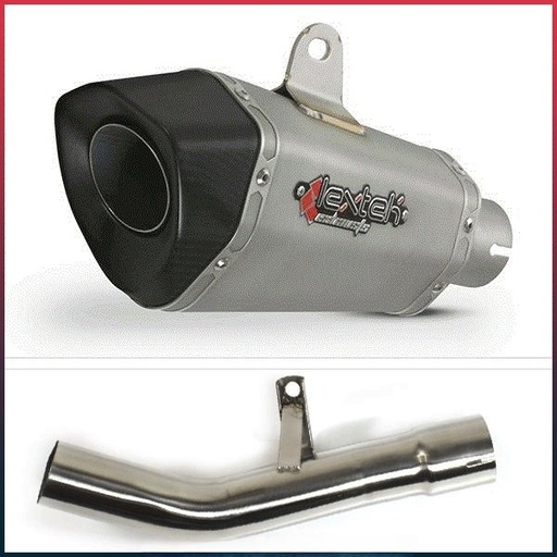 Silencieux LEXTEK XP10/XP8C Suzuki GSF 650 / 1250 Bandit / GSX 650 F / 1250 FA Coupelle Carbone