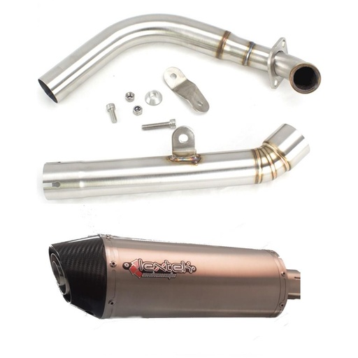 LIGNE COMPLETE LEXTEK RP1/RP2 Yamaha MT 125 2014-2019