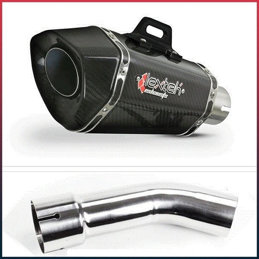 [EXLPV566] Silencieux LEXTEK XP8C Yamaha FZ8 / FAZER 2010-2016