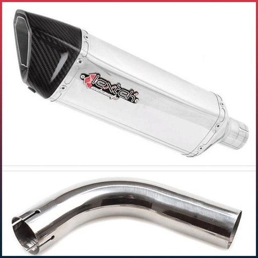[EXKT6071] LEXTEK SP4 Full Exhaust System Honda PCX 125 2018-2020 Carbon End Cap